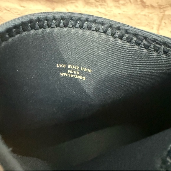 Original HUNTER Rubber Boots Womens 10 Gloss Blue Ankle Bootie Thick Heel - Picture 6 of 8